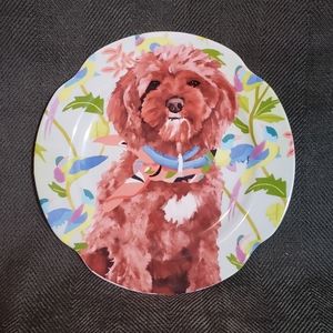 Anthropologie decorative poodle plate